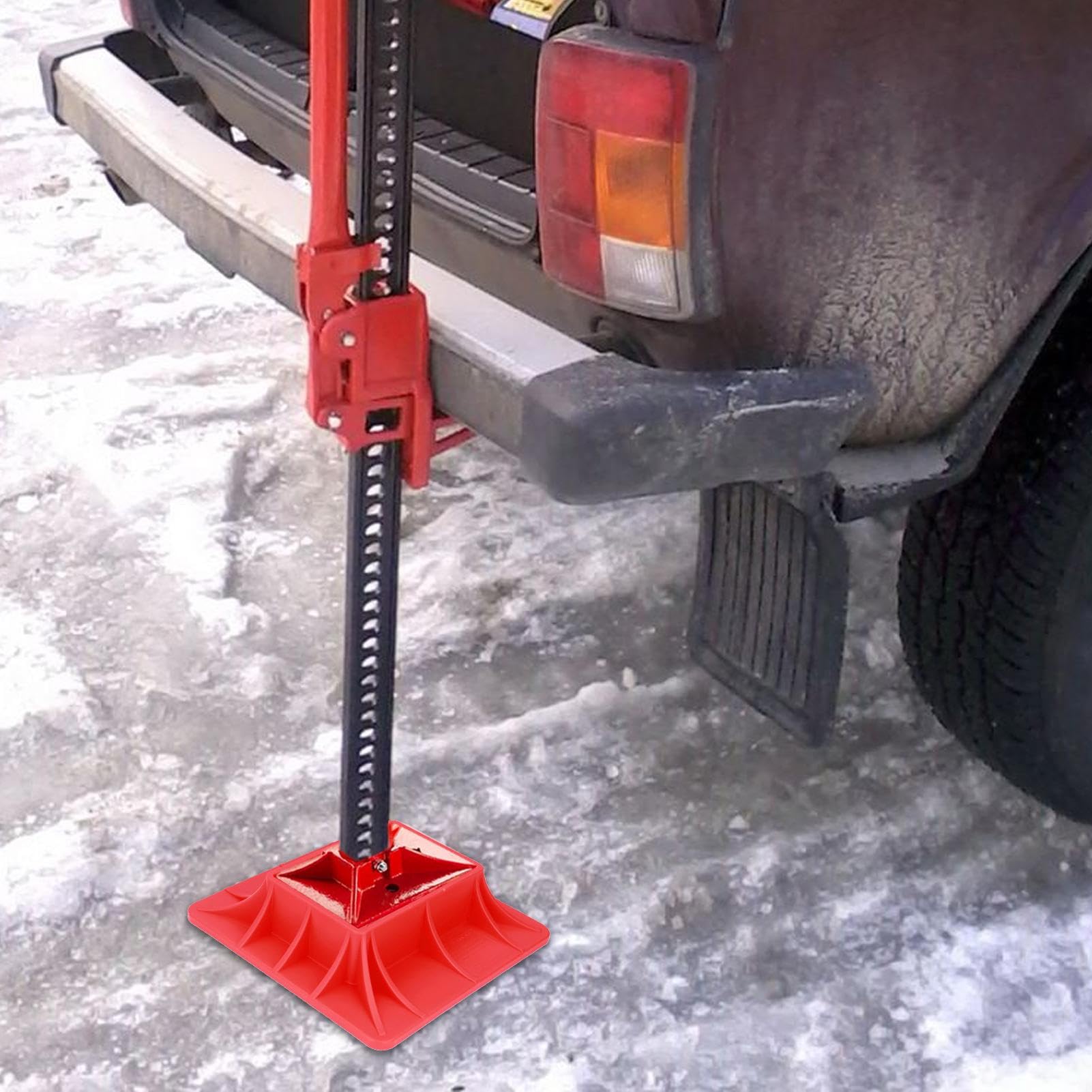 Générique Cuscino di sollevamento pesante – Base per cric multiuso per | veicolo, blocco stabilizzatore robusto, passacavi robusto per camion fuoristrada, SUV, mountain bike, supporto per trazione