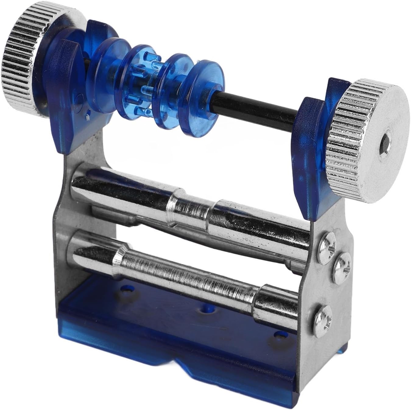 ZJchao Archery Bowstring Serving Thread Jig Silicone Metal Buckle Design Tool for All Bows (Blue)