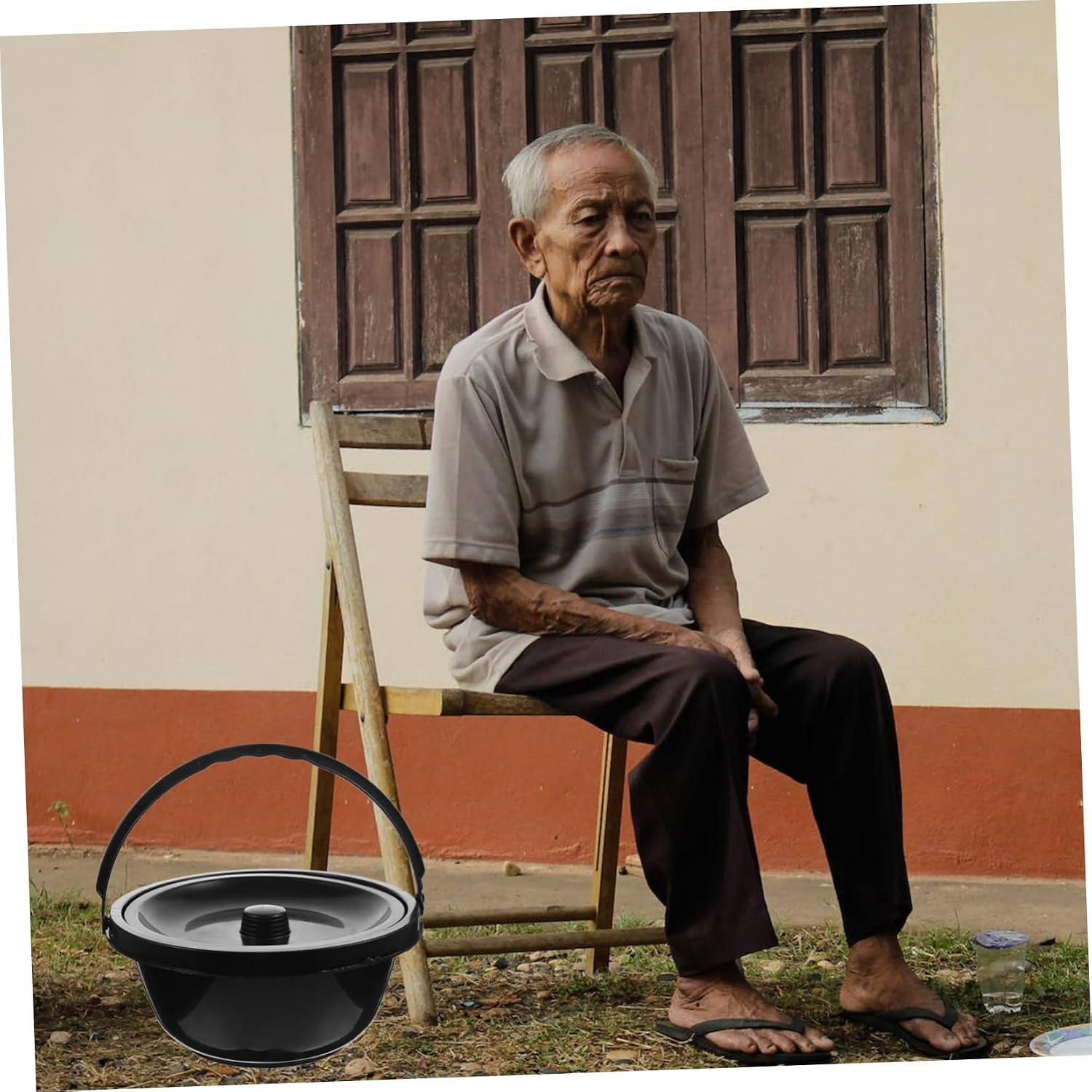 Wheelchair Accessory Portable Commode Bucket Potty Lid for Seniors Easy to Use