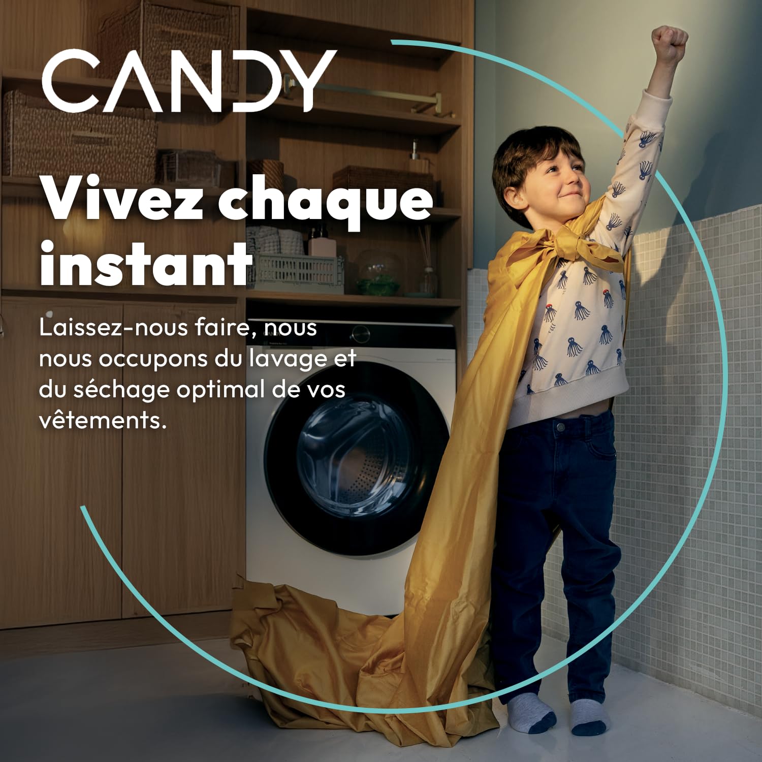 CANDY Machine à Laver Top 8kg 1200 trs/min Classe B Wifi Blanc TCAS284TM4-S