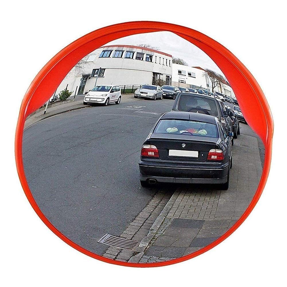 Miroir convexe incassable pour éviter les angles morts en garage