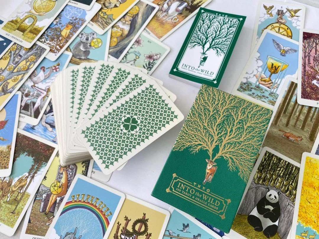Amazon.co.jp: 正規品 INTO THE WILD 野生動物のタロットカード