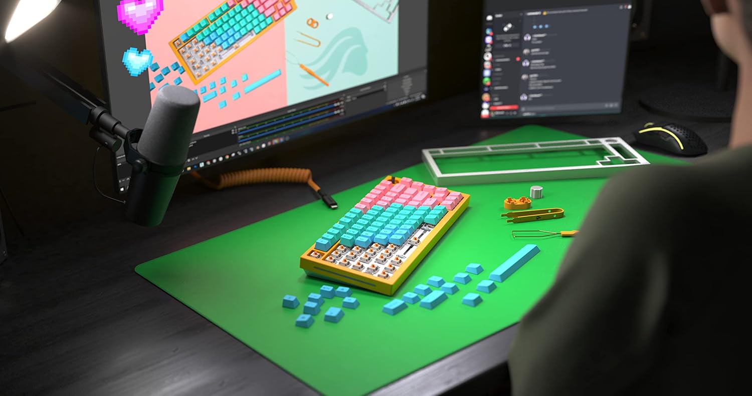 Glorious Chroma Key Mousepad - 18x36 in. Green Screen Desk pad for Streaming, Art, Board Games, DIY - Compatible with Premiere Pro, Final Cut Pro, Twitch, OBS, Zoom - Non-Slip Base, Durable Edges