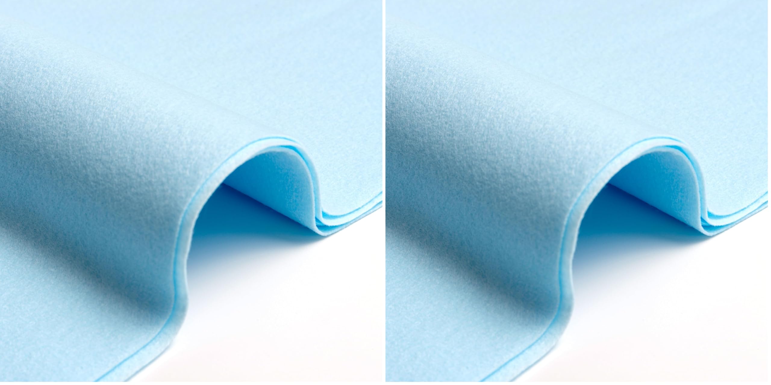 Feutre bleu ciel d'Italie grand morceau de feutrine douce de qualité pour vos vêtements élégants