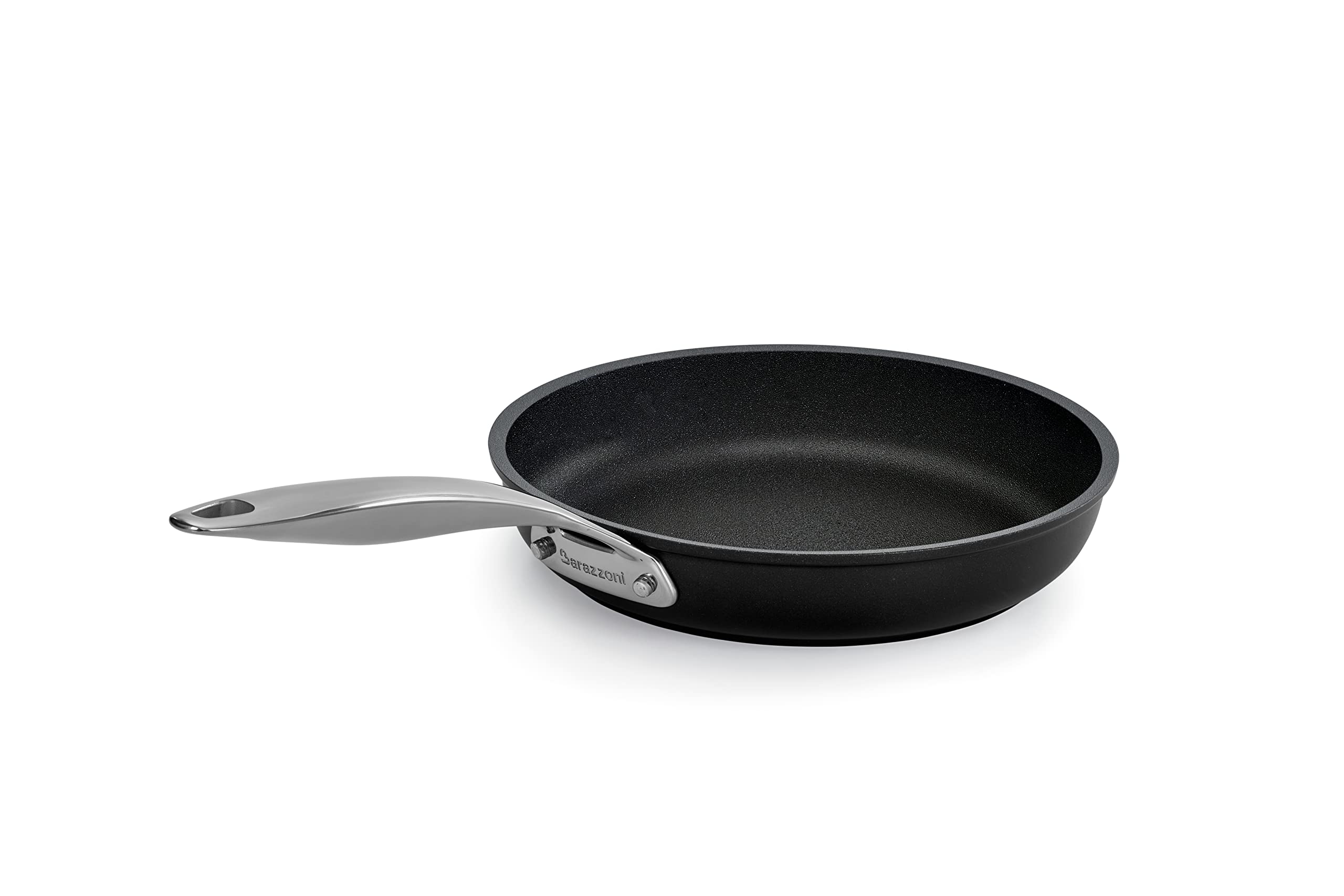 Barazzoni Padella ø28 cm, Rivestimento 5 strati Titan Pro, Alluminio antiaderente, Made in Italy, Induzione+Gas, Linea Black Titan Pro