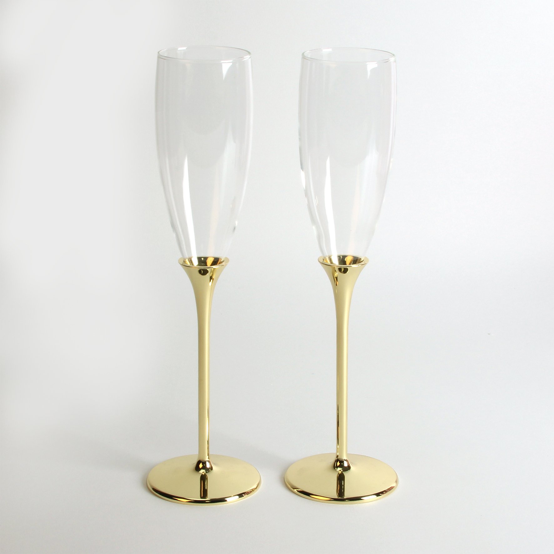 Flûtes à champagne plaquées or Séba Gifts : l'élégance personnalisée