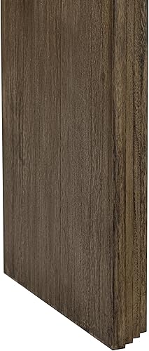 Miniatura 25 de Mesa consola contemporánea con parte superior de madera de hormigón de inspiración industrial, armario de almacenamiento de acento para sala de Gris