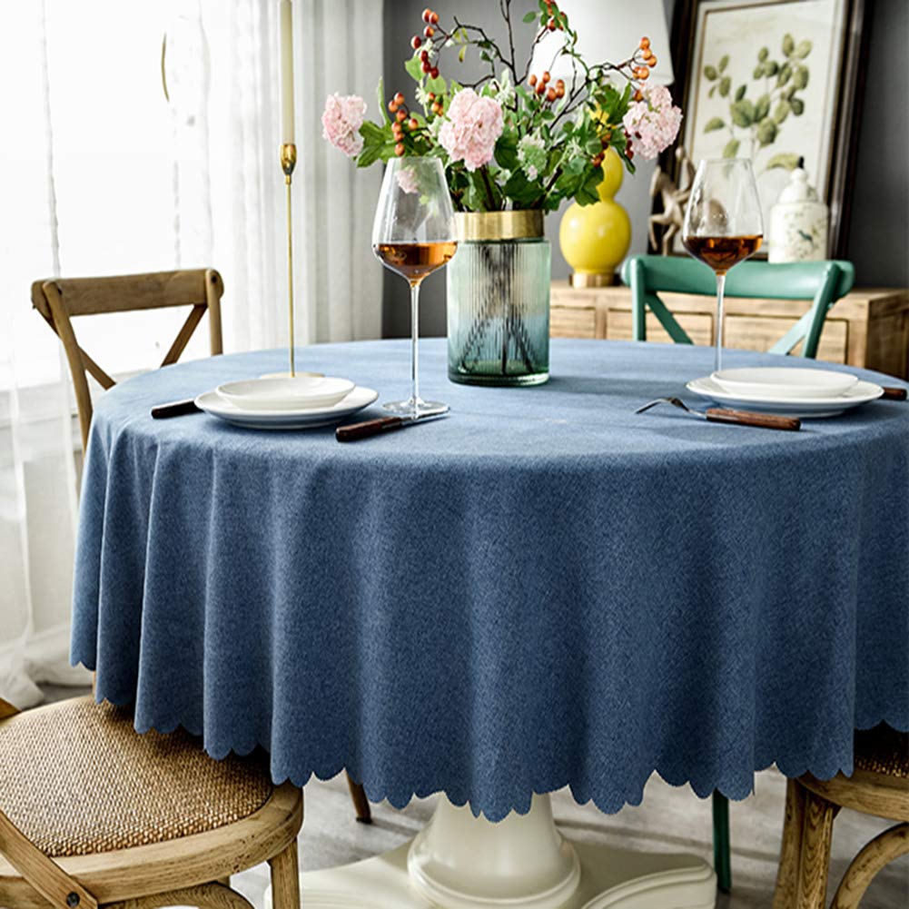 DMCE Impermeable Sin Arrugas Ropa De Algodón Mantel Mesa,Color Sólido Lavable Antimanchas Decorativo Mantel,para Cocina,Día Festivo