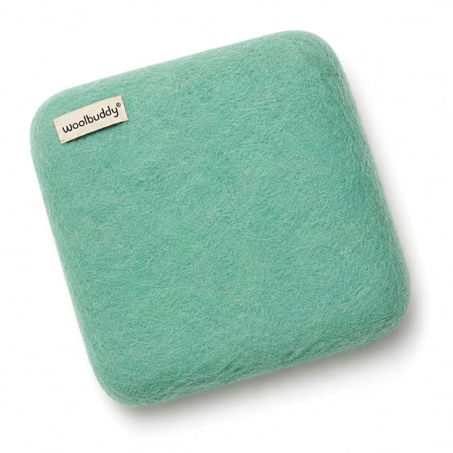 Woolbuddy Aguja de fieltrar 100% de lana Mat Teal