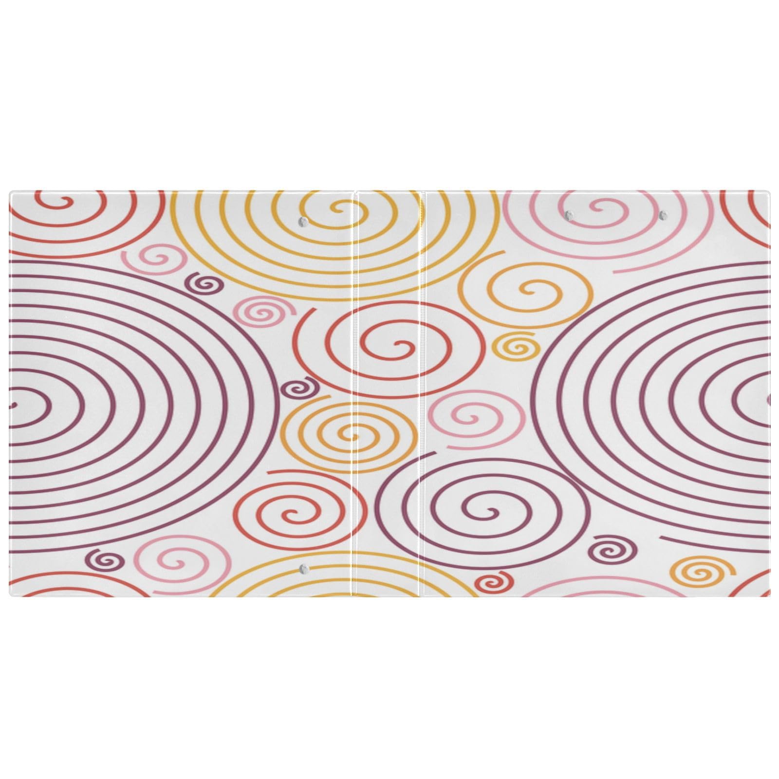 Raccoglitore impermeabile con 3 anelli rotondi, raccoglitore multiuso A4 trasparente in PVC da 200 fogli, per ufficio scuola casa organizzazione ricette modello a spirale