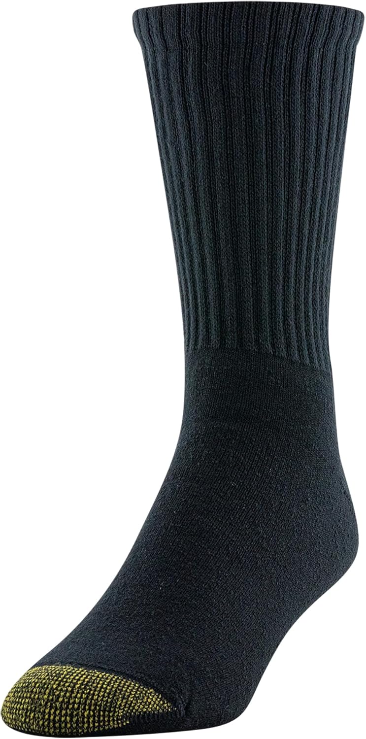 GOLDTOE Men's Cotton Blend Athletic Crew Socks, 6-pairs - Image 2