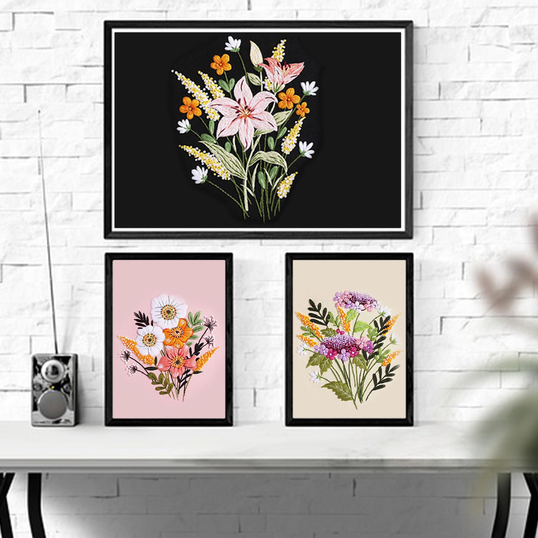 Kit Disegno Trimits Set Per Punto Croce, 3 Pezzi, Kit Da Ricamo Contato, Set Set Ricamo