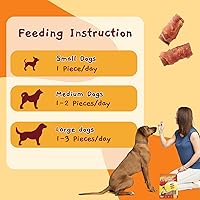 Vista 6 de Jungle Calling Golosinas para perros de triple sabor, hechas con carne de pollo y pato real, aperitivos para perros sin cuero crudo, saludables