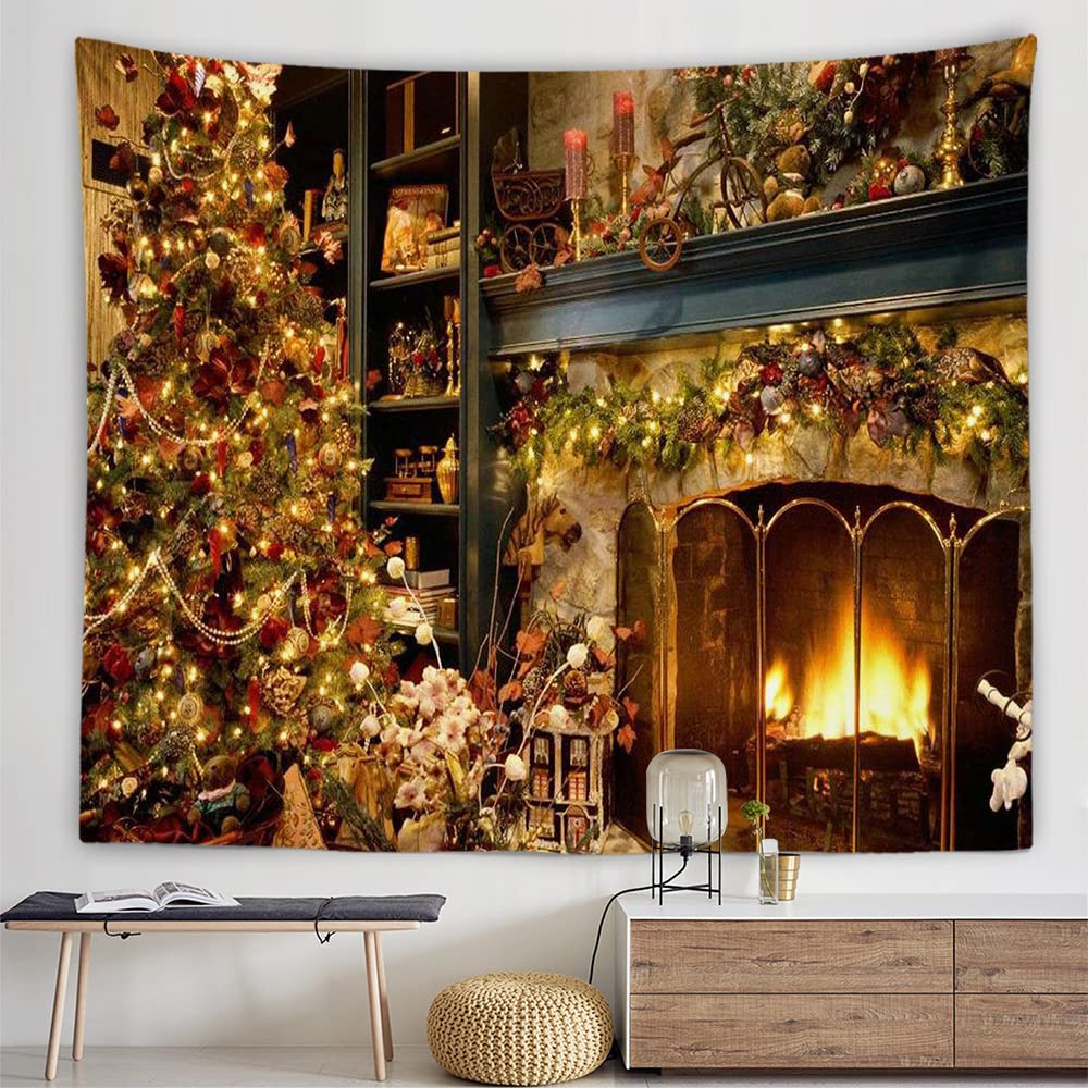 Amazon.co.jp: クリスマスツリータペストリークリスマスオーナメント