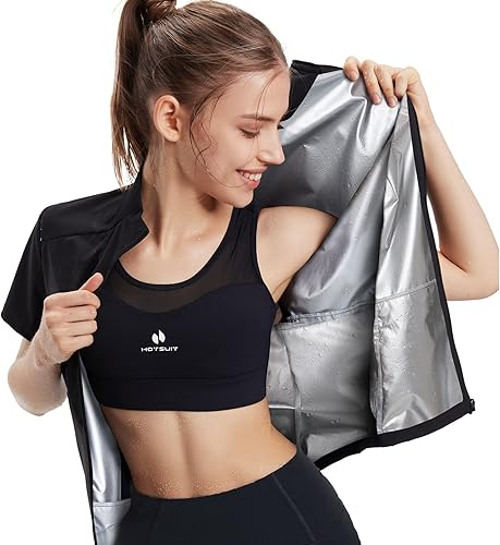 HOTSUIT Traje de sauna elástico delgado para mujer, leggings de compresión para pérdida de peso