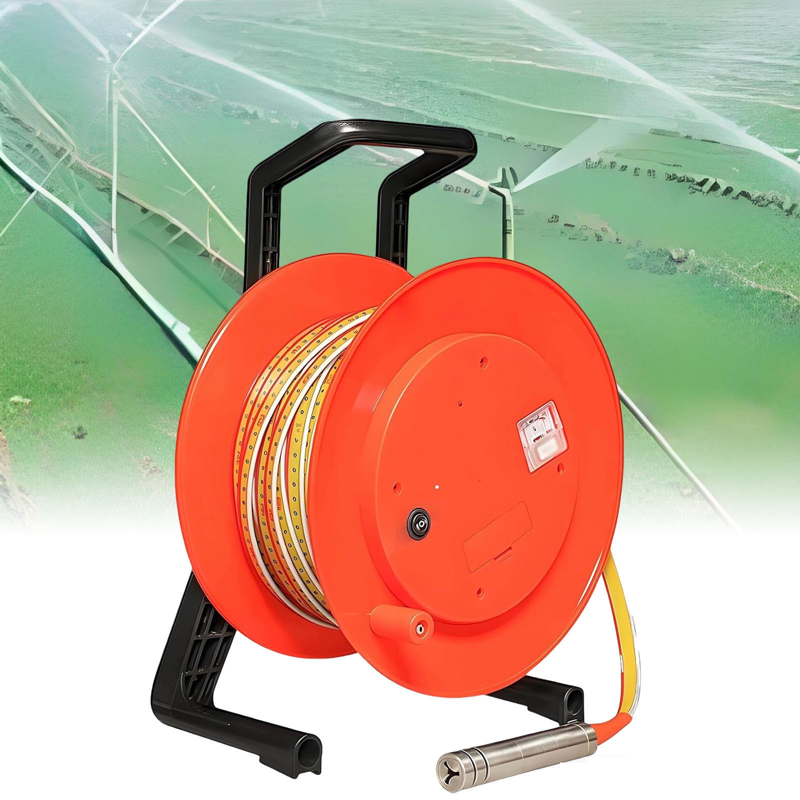 YNIYUJKL Deep Well Depth Meter, Stainless Steel Probe With Steel Tape, Groundwater Gauge With Peak Display & Indicator Light For Boreholes, Wells, Pipes 300M,200m
