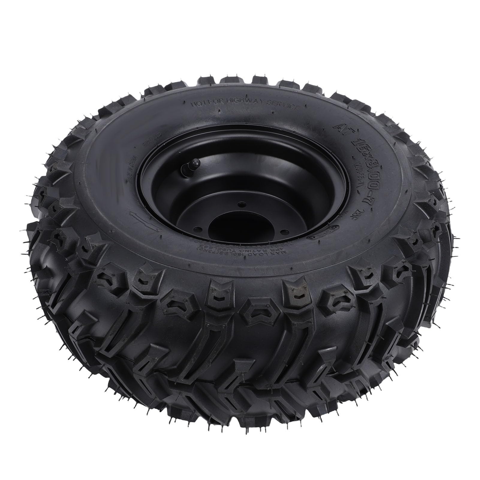 KIMISS 16x8 7 Tubeless-Reifen, Pannensicher, für Jedes Gelände, ATV, UTV, Quad, Go-Kart, Golfwagen, Robustes Gummi, 7 Zoll, 4 Löcher, Felge Links und Rechts