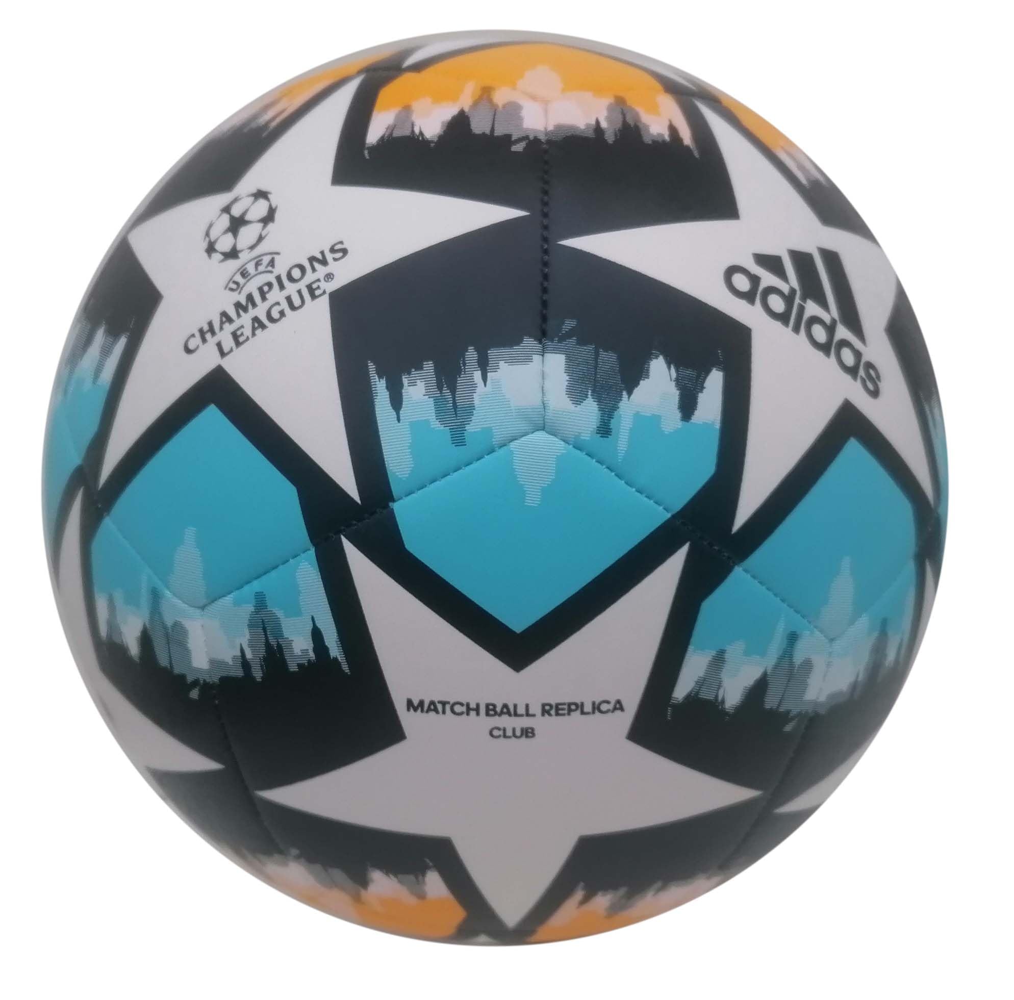 adidas Unisex-Adult UCL Training Texture St. Petersburg Soccer Ball White/Panton 5