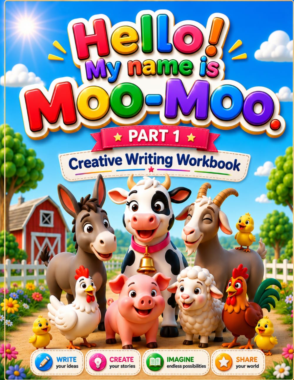 Hello,My Name is Moo-Moo! Let’s Write Your Own Story Together! (Create Stories With Moo-Moo)