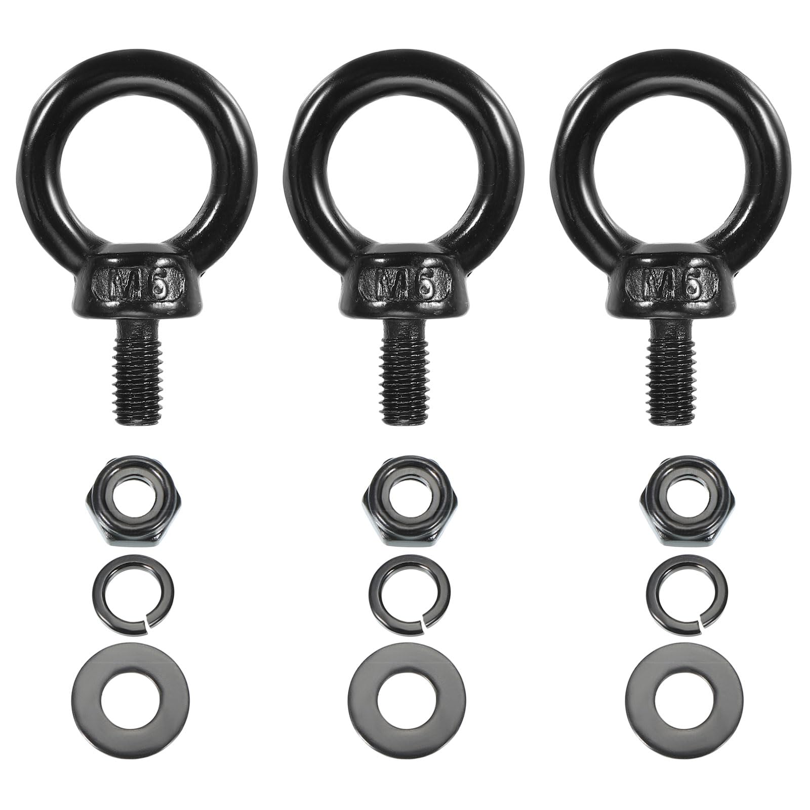 PATIKIL M6x12mm Lifting Shoulder Eye Bolt