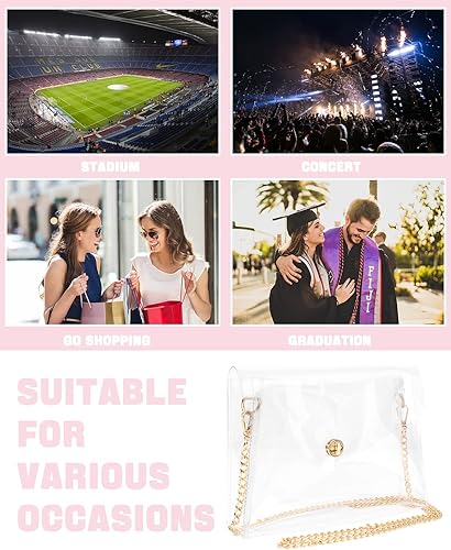 Miniatura 7 de EIMMBD Clear Purse for Women - Clear Purse Stadium Approved, Clear Crossbody Bag for Sports Stadium Concert Party Beach