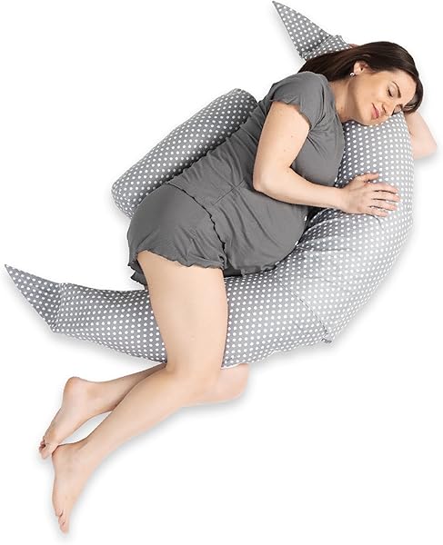 Koala Babycare Cuscino Gravidanza per Dormire XXL Sfoderabile - Cuscino Allattamento Ipoallergenico ed Ergonomico - Federa esterna 100% Cotone - 1