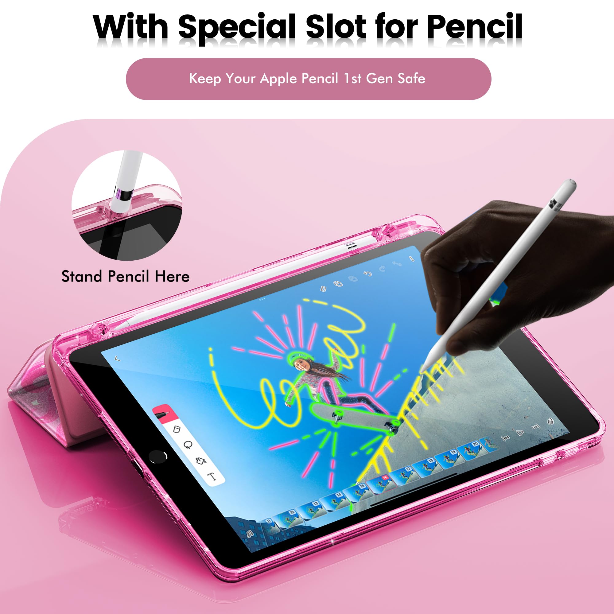 Amazon.com: INFILAND Case for iPad 9th/8th/7th Generation 10.2