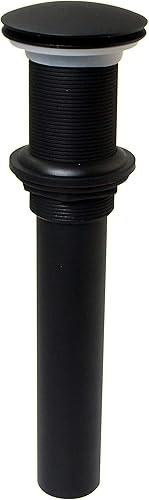 Miniatura 5 de Westbrass D410A-1-60 Desagüe de tapón desplegable estilo hongo para fregaderos de cuencorecipiente sin desbordamiento, blanco mate