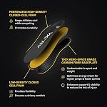 VKTRY Gold For Non-Cleated Shoes - Carbon Fiber Performance Insoles - Customized Athletic Inserts For Sports Basketball Volleyball Running & More | Shock Absorption US M12.5-13, W14.5-15, 121-170lbs