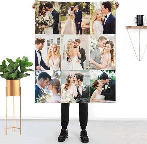 Nsipan Manta con peso personalizada con texto fotográfico, manta de franela personalizada, manta de fotos personalizada, mantas gruesas