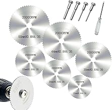 6 Pieces Mini HSS Circular Saw Blades, Disc Drill Blades, Cutting Blade, for Wood Stone Metal Copper Aluminum