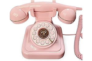 Sakura Pink Retro Landline Phone: Vintage Charm, Modern Convenience