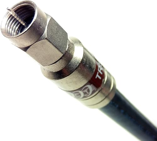 Miniatura 13 de PHAT SATELLITE INTL - Cable coaxial inundado serie 11 satélite RG11 de 3 GHz, escudo cuádruple, cable coaxial inundado, núcleo sólido 14 AWG, Negro