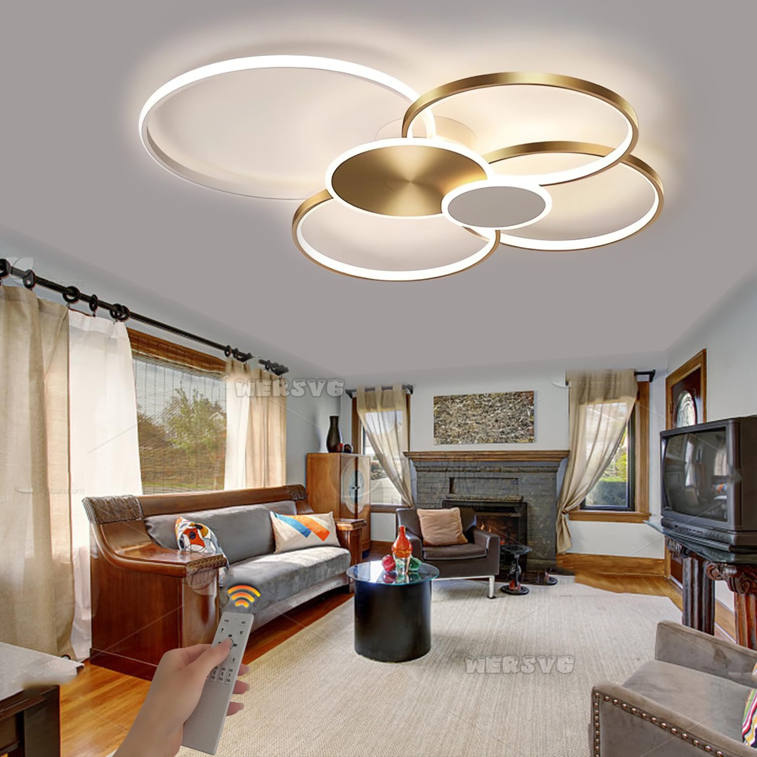 LED Plafoniera Petalo Lampada Da Soffitto Illuminazione A Soffitto Per Camera Da Letto Soggiorno Con Telecomando Dimmerabile Cucina Sala Da Pranzo Paralume in Acrilico Lampada Decorativa,18 heads