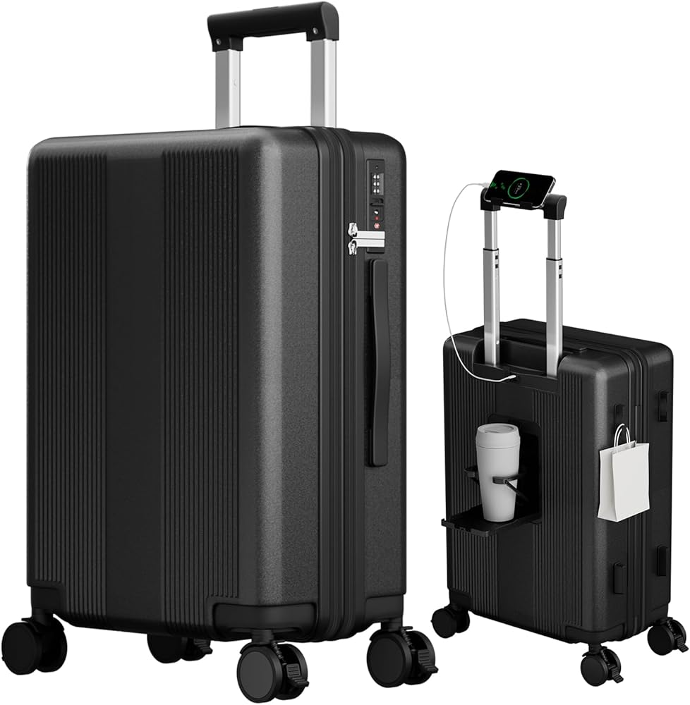 Amazon | [Soolom] スーツケース 拡張機能付き 機内持ち込み 多機能