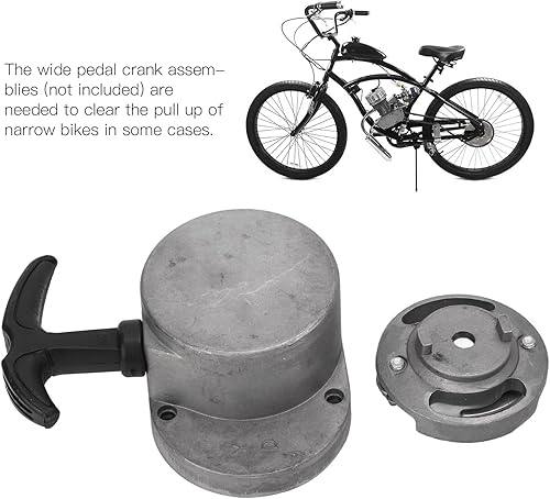 Miniatura 5 de Kit de motor de bicicleta, bicicleta motorizada eléctrica, montaje de arranque de arranque de motocicleta Reemplazo de aleación de aluminio para