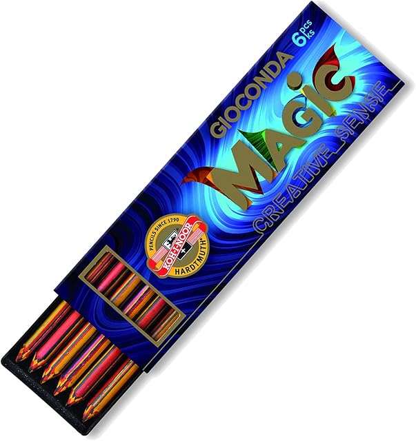 KOH-I-NOOR Magic Coloured Leads for 5.6mm Diameter 120mm Mechanical Pencil