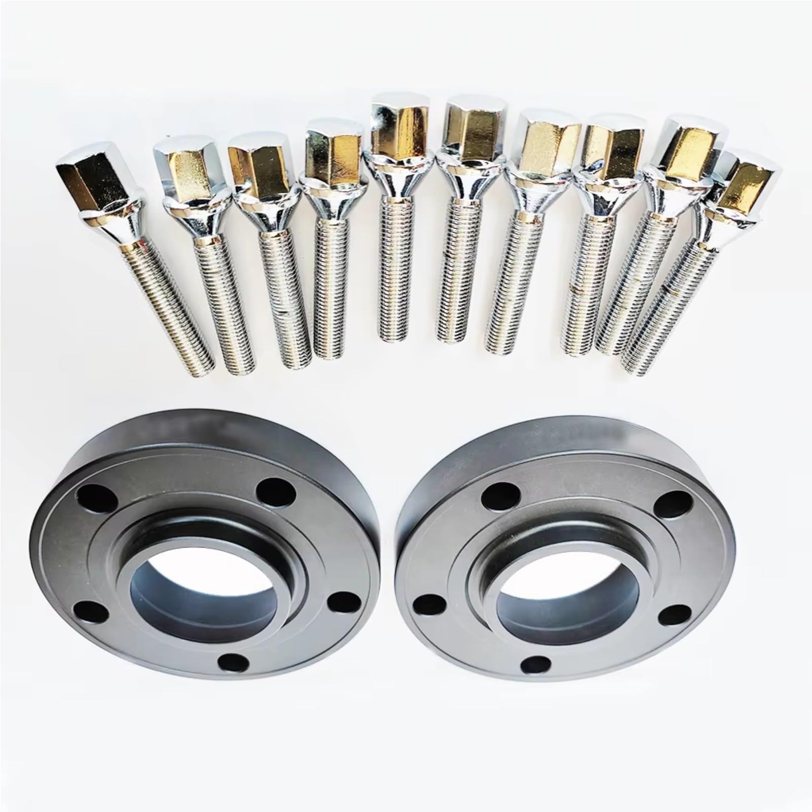 2 Piezas 5X120 Accesorios De Modificación Espaciadores De Rueda Con Perno 72,6 12x1,5 Compatible Con E30 E36 E38 E60 E65 E90 E91 E92 E93 F01 F02 Espaciadores Rueda Coche