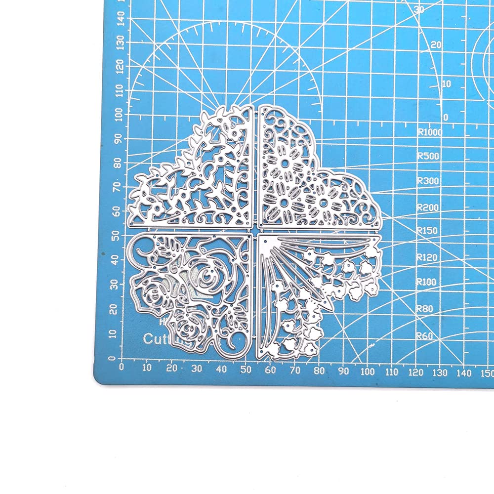 Matrices Découpe Dentelle Lot De 4 Matrices De Découpe Métal Fleur Dentelle - Muguet, Rose, Marguerite - Scrapbooking Et Cartes Créatives Arriettycraft AJH051816