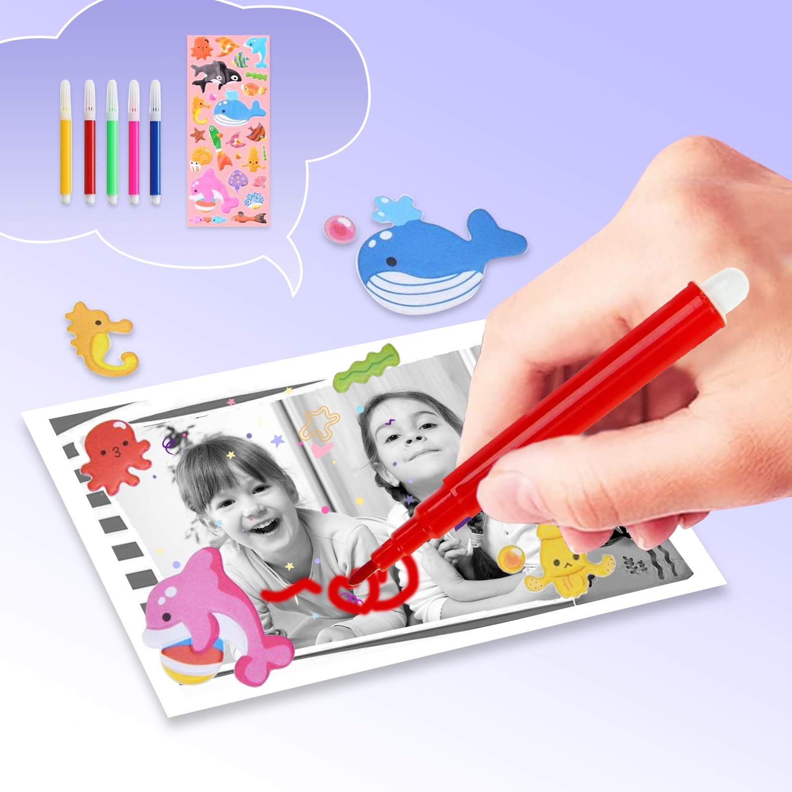 Fotocamera istantanea per bambini con selfie, fotocamera compatta 1080P HD, stampa istantanea di foto, regalo di compleanno, regalo di Natale, giocattolo a partire da 3, 4, 5, 6, 8, 7, 9, 10, 11 anni