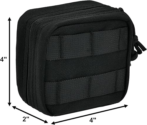 Miniatura 2 de EDC Small Tactical Molle Pouch, Micro Utility Pouch,Removable Clear ID Pocket Mini Knife Compass Flashlight Card Storage Bag Belt Outdoor Hiking