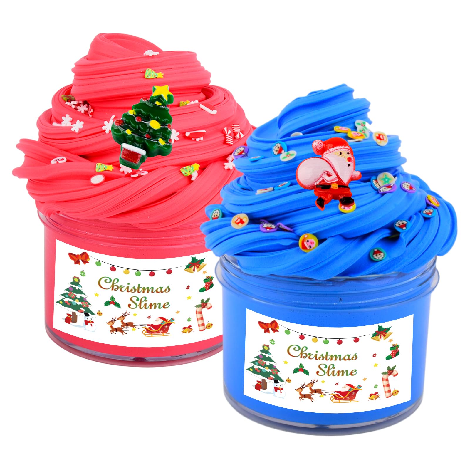 2 Pack Butter Slime for Kids,No-Sticky and Soft,Scented Slime Party Favor, Birthday, Slime Party, Slime for Kids