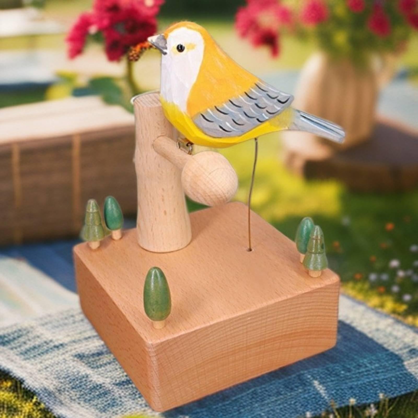 Caja Música con Pájaro Eléctrica Caja Musical Coleccionable Juguete para, Dormitorio Infantil, Escritorio, Style to 2