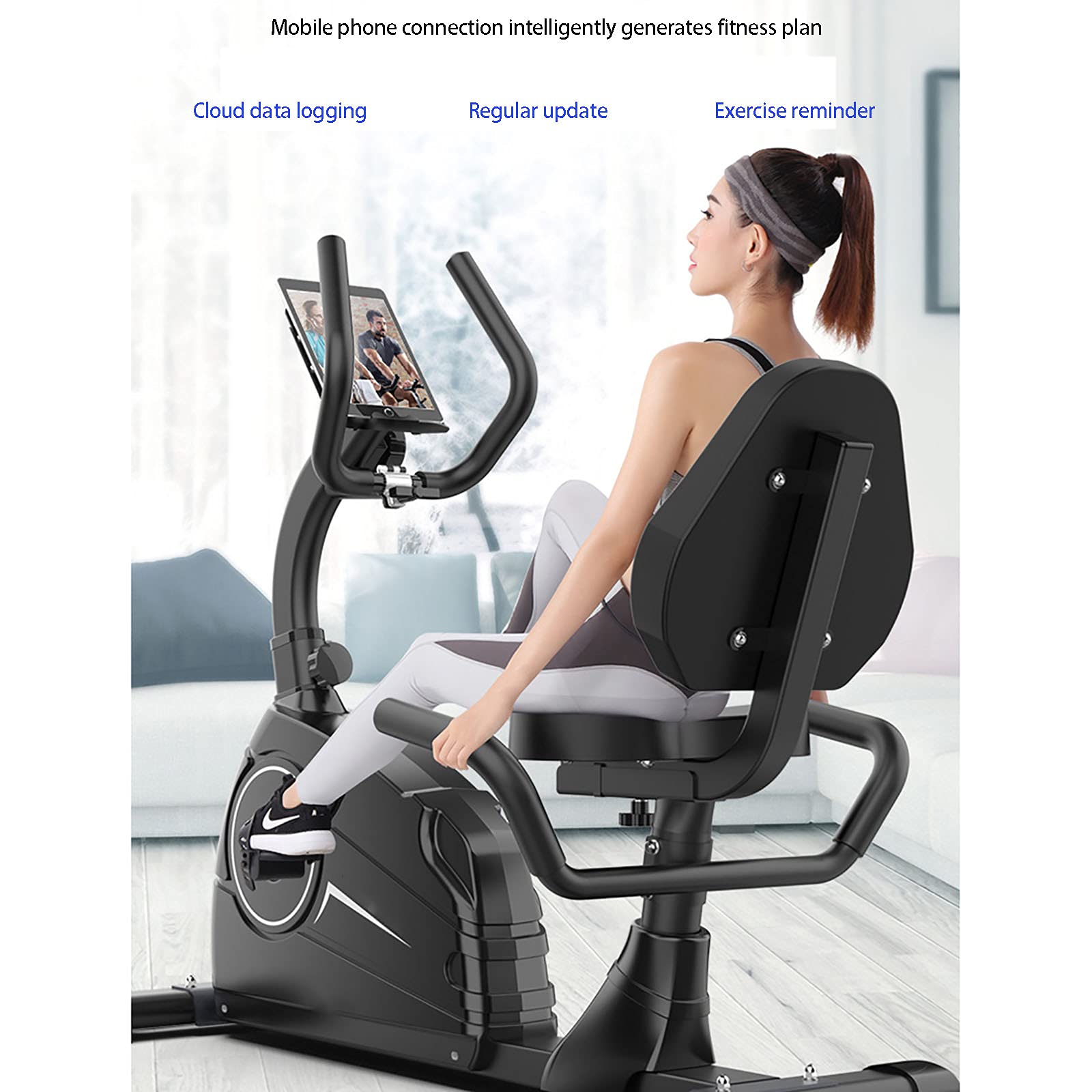 Amazon | フィットネスバイク 折りたたみ式 静音 エクササイズバイク