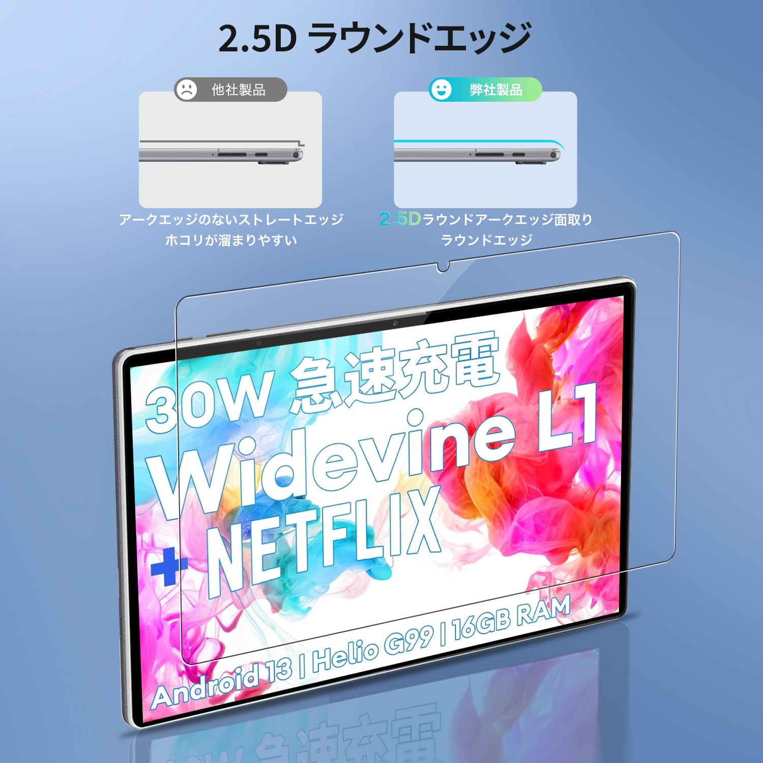 Amazon.co.jp: 【1枚セット】Headwolf HPad5 10.5インチ 用 フィルム