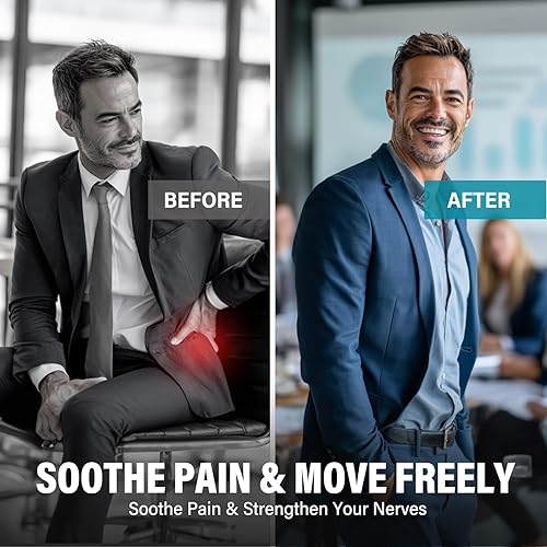 Miniatura 6 de Cápsulas de alivio del nervio ciático, suplemento premium para aliviar el dolor del nervio ciático, 120 cápsulas con ácido alfa lipoico de 300 mg,