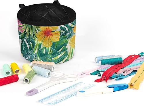 Miniatura 69 de Estera de máquina de coser con flores brillantes y florales bohemias, reduce la vibración, antideslizante, organizador duradero