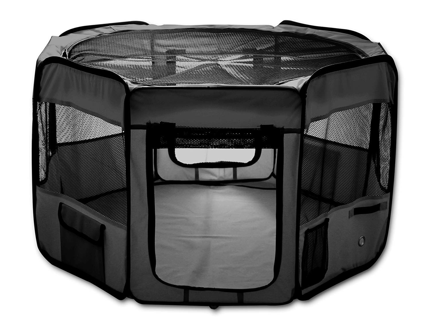 ESK Collection48" Pet Puppy Dog Playpen Exercise Pen Kennel 600D Oxford Cloth Black, Model Number: 48" Black