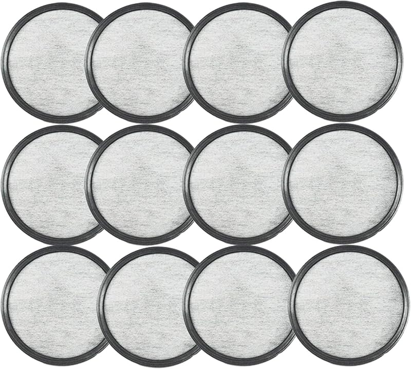 Replacement Filters For Mr Coffee Filters Replacement Mr.Coffee Charcoal Filters Mr. Coffee Filter Disks Cartridge Water Filter Discs For Mr. Coffee 4-12cups Coffee Maker Machine -12Pack