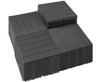 PrimeZone 54 PCS Interlocking Patio Deck Tiles - 12" x 12"